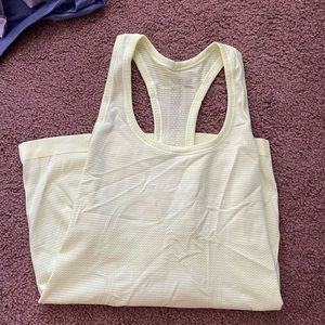 Lululemon bright yellow tank
